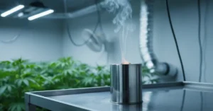 Quemadores de azufre en salas de crecimiento vegetativo