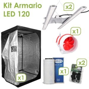 Kit armario 120x120cm LED Agrolite 2x200w