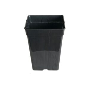 Maceta 3,5 litros cuadrada negra Pure Factory