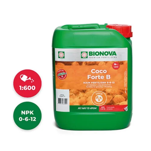 Bionova Coco Forte A+B — Abono base mineral para coco (crecimiento y floración)