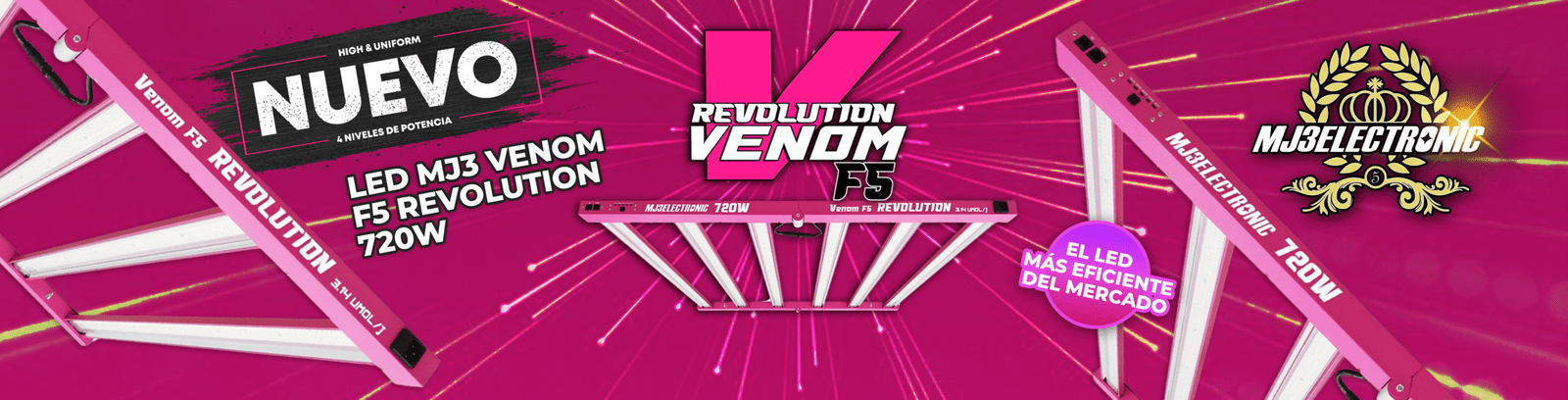 Comprar LED MJ3 Venom F5 Revolution 720W