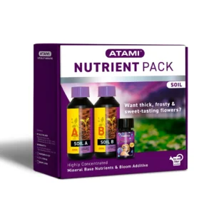 Nutrient Pack Atami – Kit de nutrición completa para cultivo en tierra
