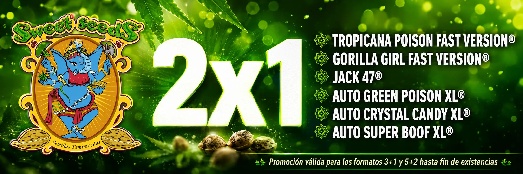 Promoción 2x1 Sweet Seeds en Ebregrow