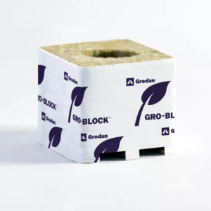 Bloque Grodan Improved 100x100x100 mm agujero grande