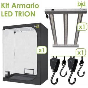 Kit armario cultivo LED 300W 120x60 | Trion Agrolite